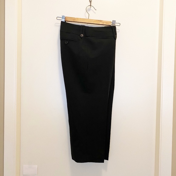 Optimum Structured Pleat Capri Dress Pant Black 4 - Picture 7 of 8